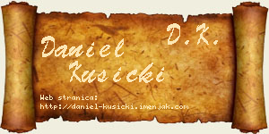 Daniel Kusicki vizit kartica